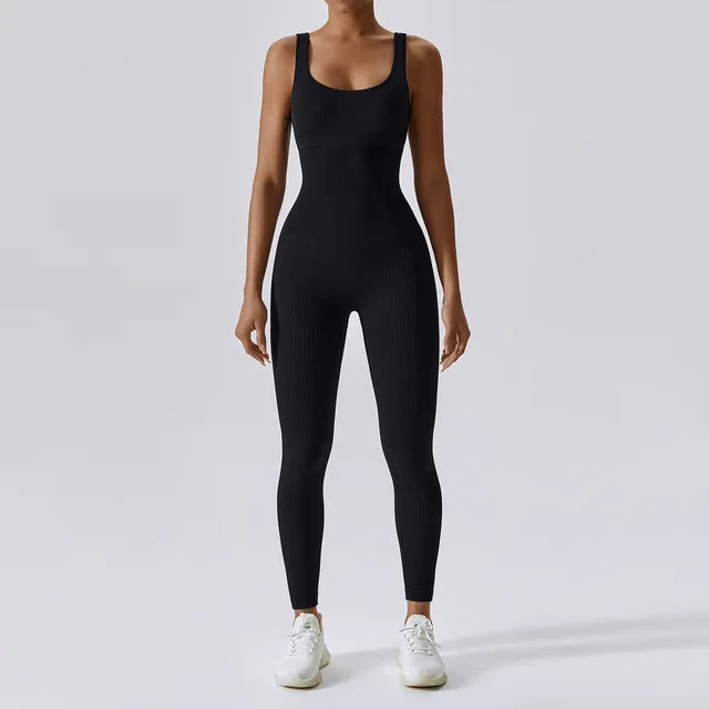 APE Active Ribbed Tummy Support Jumpsuit 